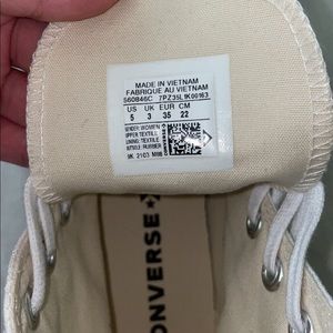 Black and white platform converse